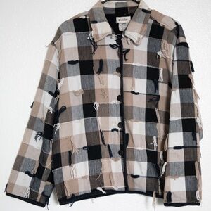 Units Checkered Cotton Jacket L